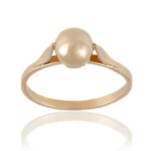 Anillo De Oro 18K Bolita