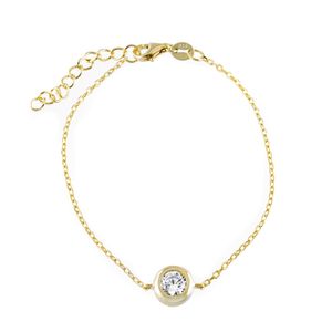 Pulsera Plata 925 Con Dije Susanita Y Piedras 19Cm
