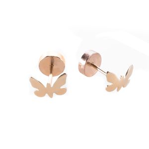 Aros Abridores De Oro 18K Mariposas