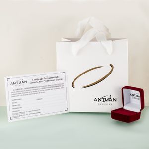 Anillo Oro 18K Solitario Con Piedras