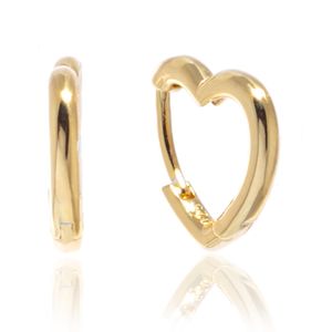 Aros De Plata 925 Argollas Corazón