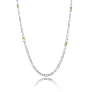 Cadena De Plata 925 Y Oro Juliana 45Cmx3Mm