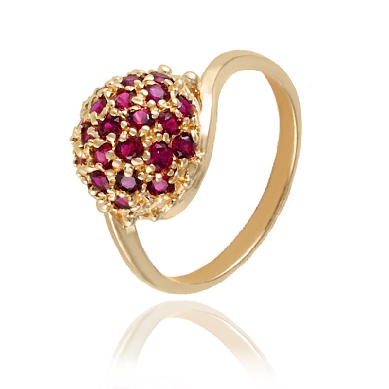 Anillo De Oro 18K Frutilla Con Piedras Arpfrfbcr16038 Antuan