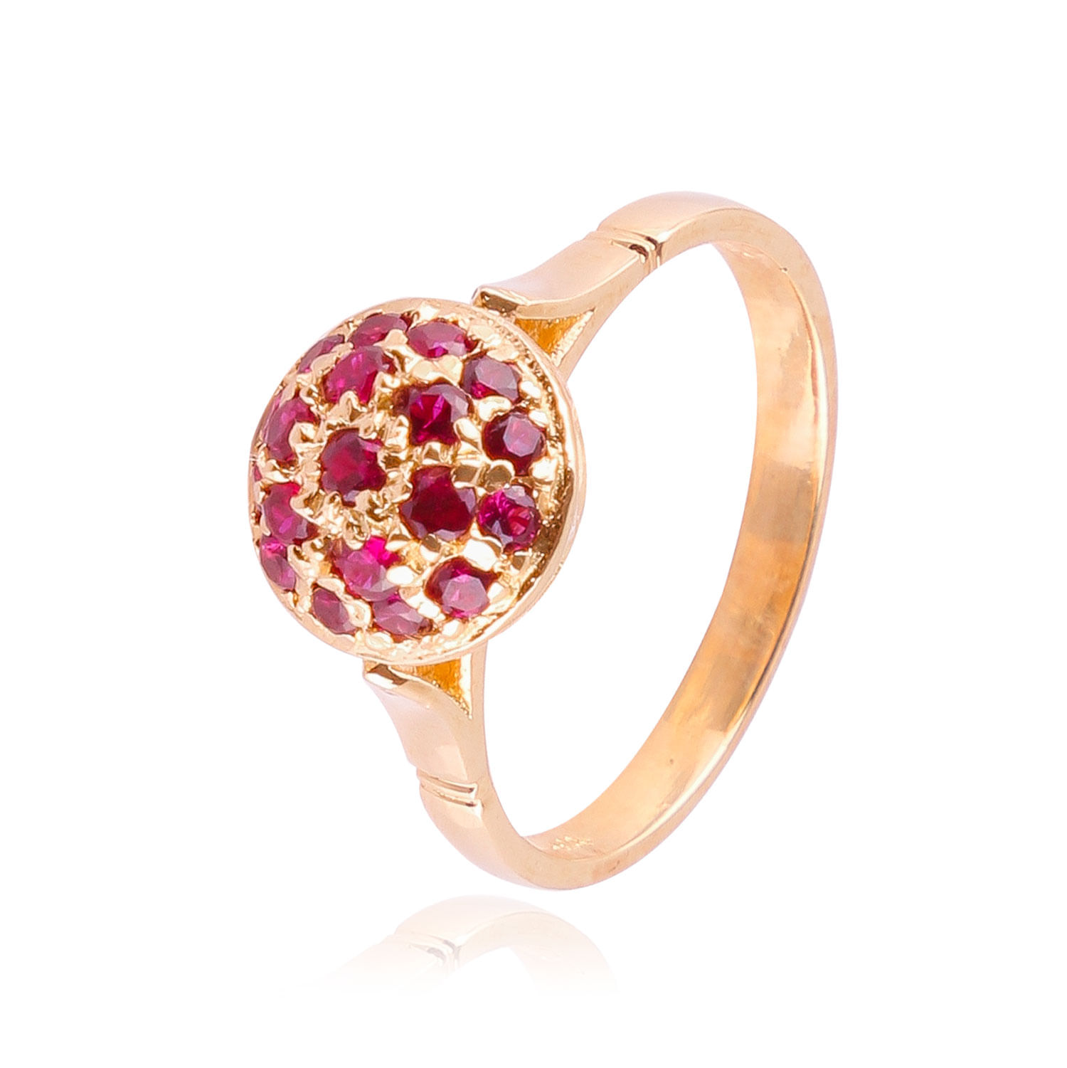 Anillo best sale frutilla oro